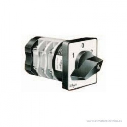 CONMUTADOR T-402 3 POLOS (1-0-2) 12A/16A 300V AC MOD.T-12 TELERGON INTERRUPTOR TRIPOLAR