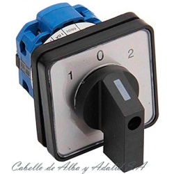 INTERRUPTOR SELECTOR ZH-A-2 POSICIONES 1-0-2N 10A MONOFASICO MANIOBRA