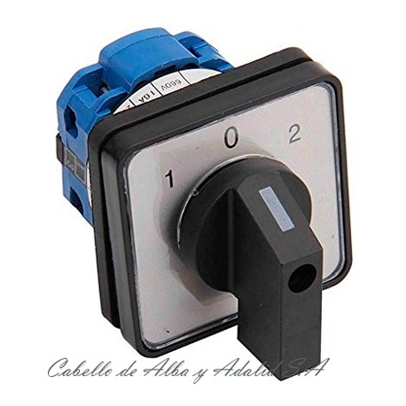 INTERRUPTOR SELECTOR ZH-A-2 POSICIONES 1-0-2N 10A MONOFASICO MANIOBRA