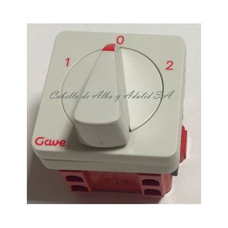 INVERSOR A-6701000 GAVE 2 POLOS POS-1-0-2  16A 600V