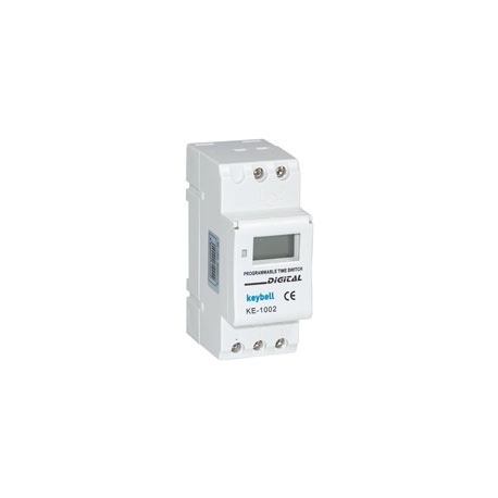 RELOJ PROGRAMADOR DE CARRIL DIGITAL CON RESERVA 240V 16A