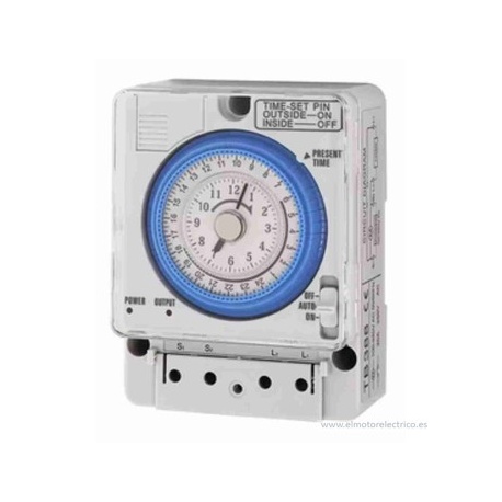 RELOJ TEMPORIZADOR HORARIO 12-24V AC/DC