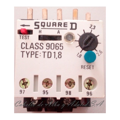 RELE TERMICO 1.2-1.8 AMP MINI TD1.2 SQUARE.