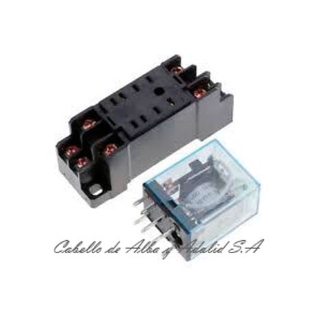 BASE RELE MINI 2 CONTACTOS PYF08AN OMRON