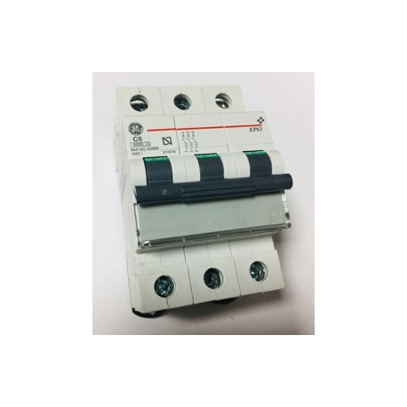 MAGNETOTERMICO TRIPOLAR 6 AMP EP63 C06 674018 GENERAL ELECTRIC