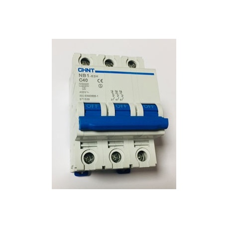 MAGNETOTERMICO TRIPOLAR 40 AMP 3P NB1-63H C40 CHINT