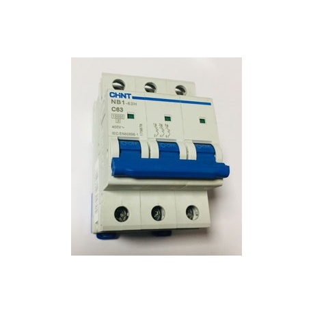 MAGNETOTERMICO TRIPOLAR 63 AMP 3P NB1-63 C63 CHINT