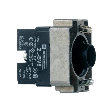 MODULO PORTALAMPARAS ZB2-BV6 PARA PILOTO 12V TELEMECANIQUE 400V