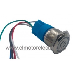 INTERRUPTOR BOTON CON CABLE DE METAL 12V 