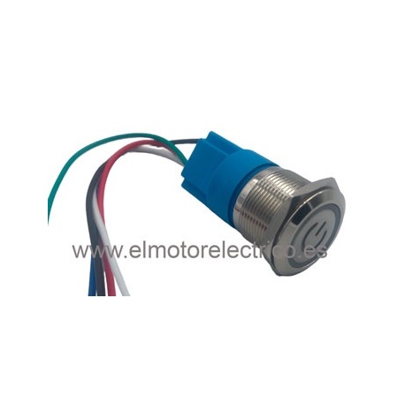INTERRUPTOR BOTON CON CABLE DE METAL 12V 