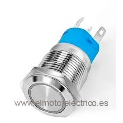INTERRUPTOR BOTON SIN CABLE DE METAL 12V 