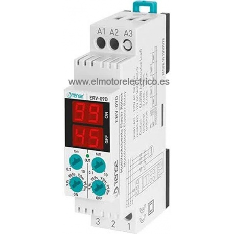 RELE CICLICO DE TIEMPO CON 2 DISPLAYS MULTIFUNCION DRV-09D
230 VAC