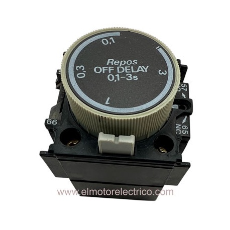 TEMPORIZADOR LA3D20A65 TELEMECANIQUE OFF DELAY 01-3 S