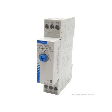 TEMPORIZADOR MAR1 88826115 CROUZET 1-CO, 0.1s-100hr, 24VDC/240VAC, 8A 250V