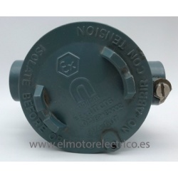 CAJA EMPALME NORTEM GUA-GUT 2 TOMAS DE 1/2" ANTIDEFRAGANTE  CON TAPA DE APERTURA ROSCADA  ALEACION DE ALUMINIO