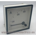 AMPERIMETRO ANALOGICO 0-600 A 10X10