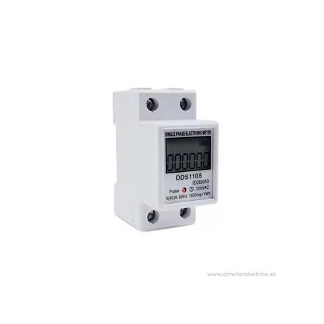 MEDIDOR CONSUMO ENERGIA PANTALLA DIGITAL DDS1108 230V AC 50Hz 60A