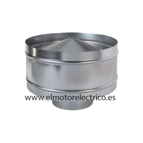 SOMBRERETE GALVANIZADO ANTIREVOCANTE DIAM.125MM
