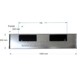 Ventilador  Mod. ELCO 3BTB CO 60-45  para fancoils Carrier, Ciat, Tecna, Midea, Gree, Mitsubishi, Ferroli, Airwell, Rhoss, Cliim