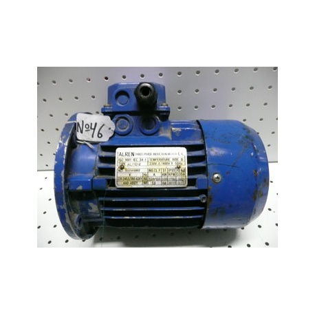 MOTOR TRIF. 0.75CV 3000 RPM BRIDA B5 220/380V ALREN MS712-2 B5 USADO Nº 46